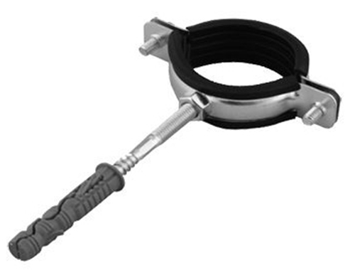 UCHWYT STALOWY Z GUMĄ 1/2" obejma / 20mm-24mm
