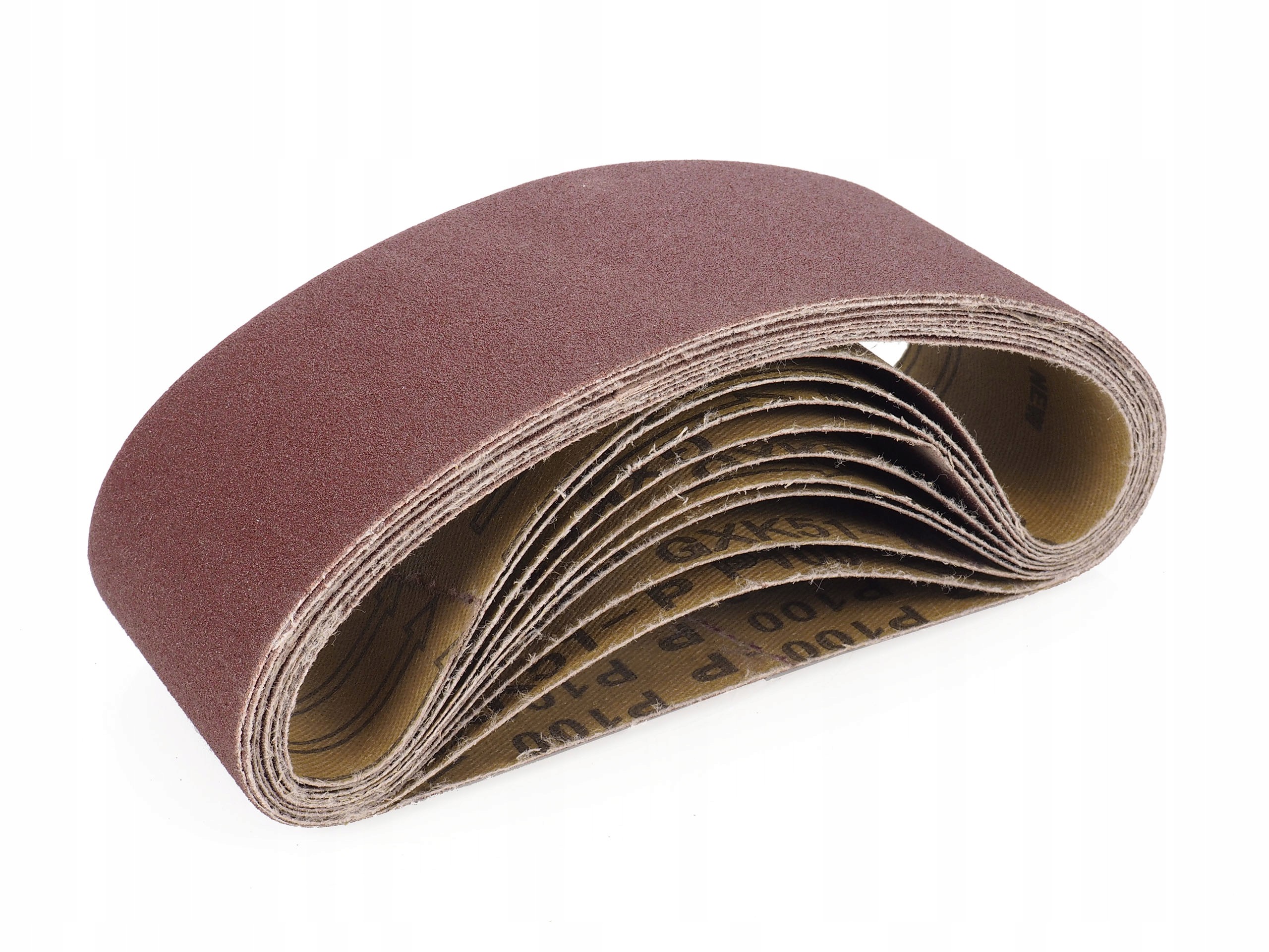 TAŚMA PAS BEZKOŃCOWY 75x533 PAPIER ŚCIERNY P60 ZESTAW 10 SZTUK Marka inna