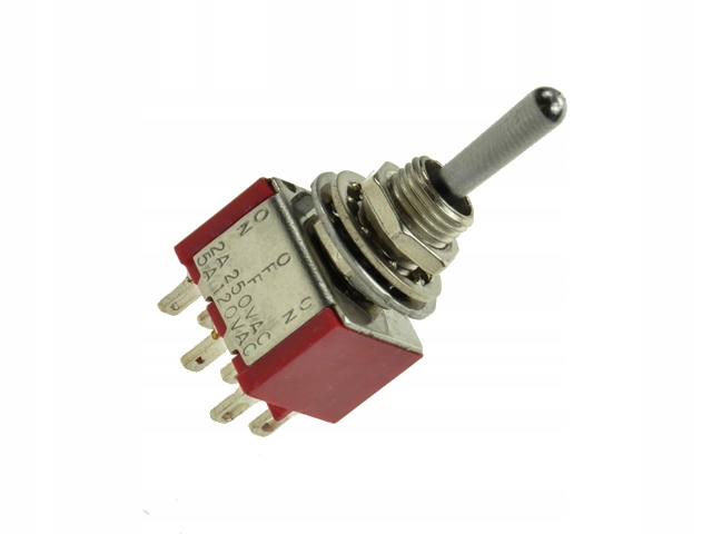 

Przełącznik Dźwigniowy On-off-on 2A 250V 13mm