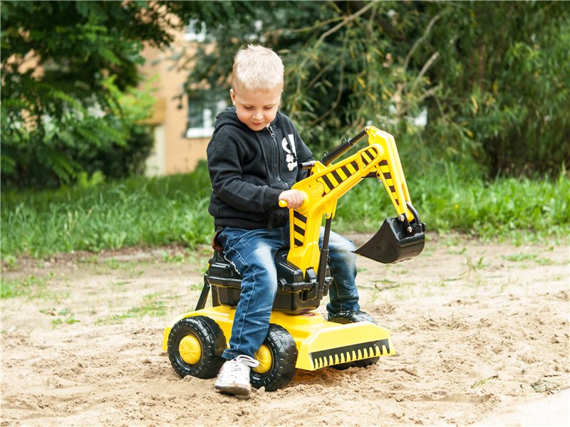 Jeździk, jeździdło, rowerek biegowy KOPARKA 360 EAN (GTIN) 5904913543461