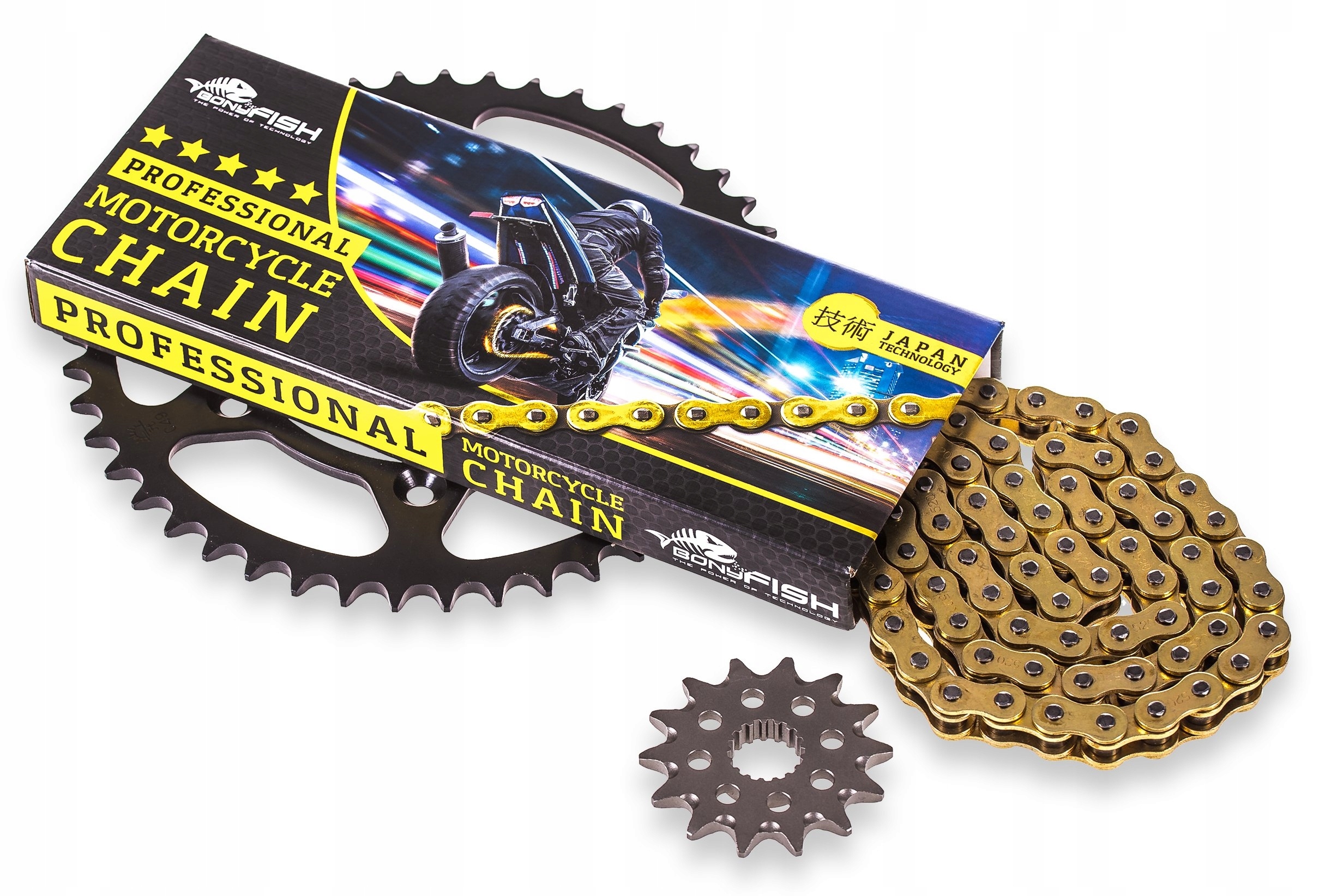 Sada pohonu Suzuki Dr 125 Sm Ozubení Řetěz X-Ring Gold