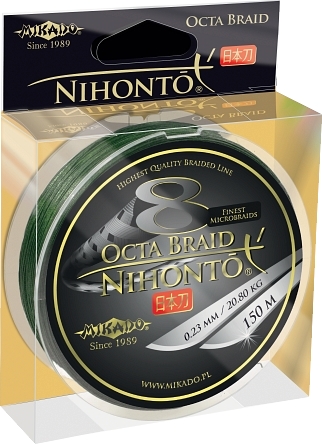 

Plecionka Mikado Nihonto Octa Braid 0,10mm Green