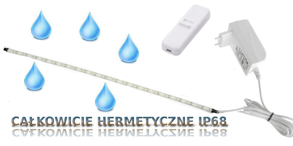 

Oświetlenie Led Uv 70cm do akwarium IP68 Na glony