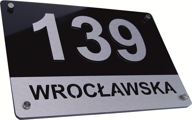 3D | 35x45 | Numer na dom Tabliczka adresowa ALU/1