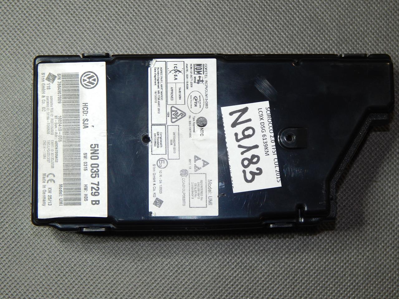 ДРАЙВЕР ИНТЕРФЕЙСА VW SCIROCCO 5N0035729B