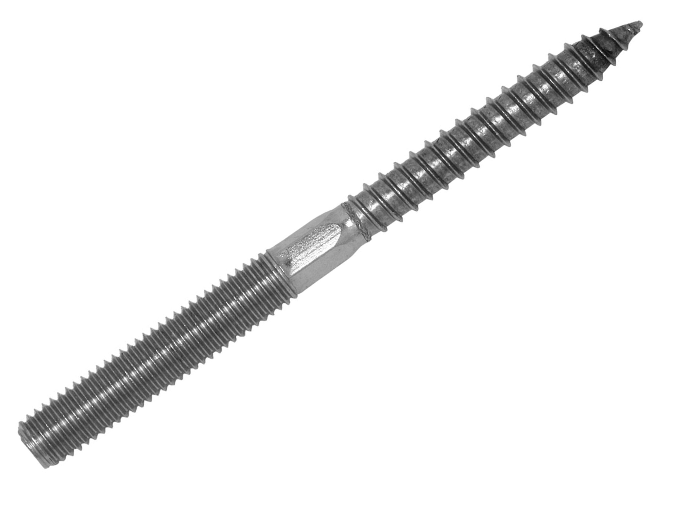 

M8x160 Dwugwint Nierdzewny Wkręt Do Drewna A2 1szt