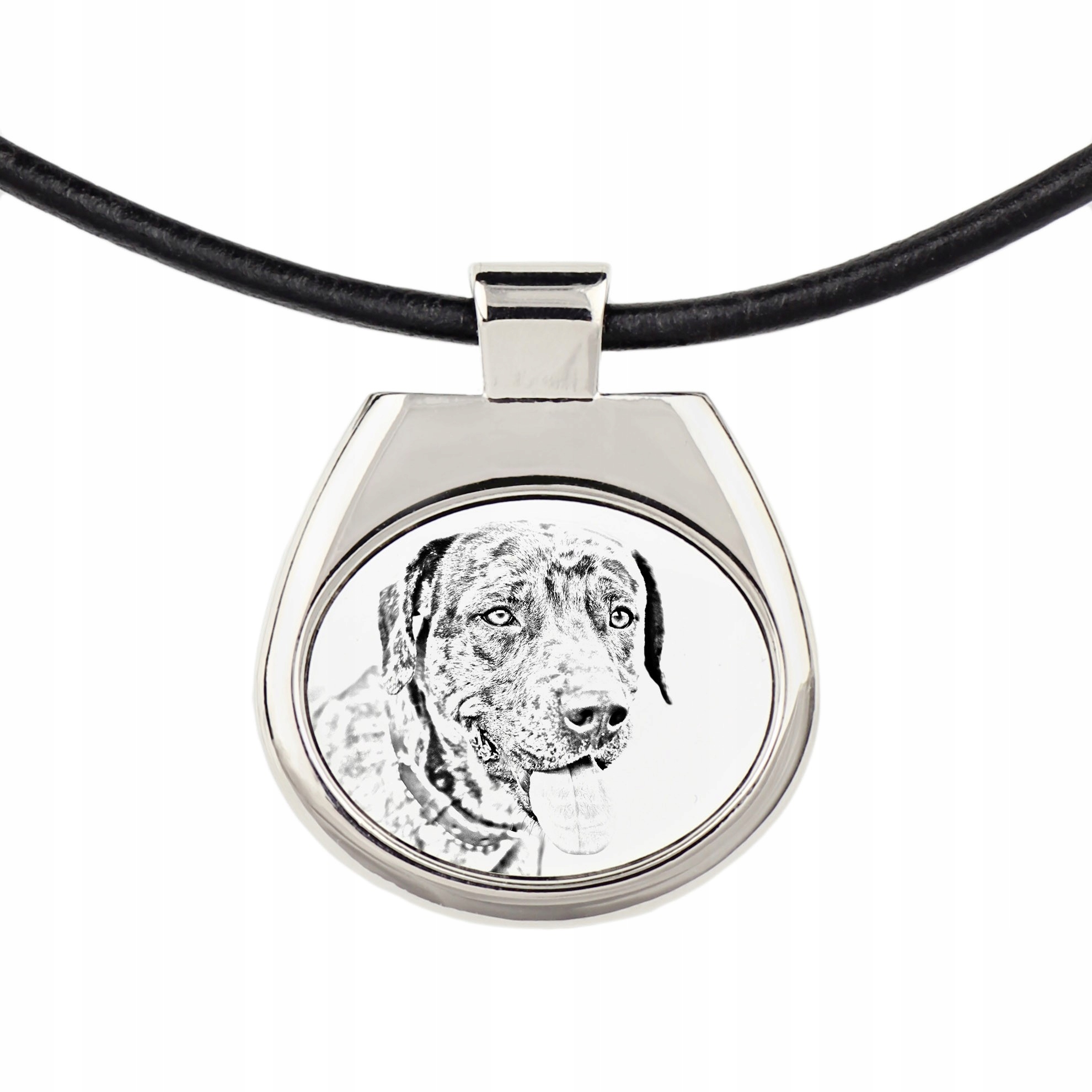 

Catahoula Leopard Dog Naszyjnik zawieszka rzemień