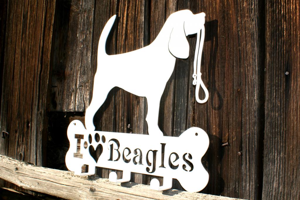 Wieszak na smycz obrożę Garderoba dla psa BEAGLE Rodzaj montażu Wiszące