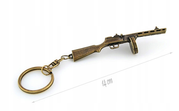 BRELOK do KLUCZY KARABIN PEPESZA ZŁOTY Marka inna