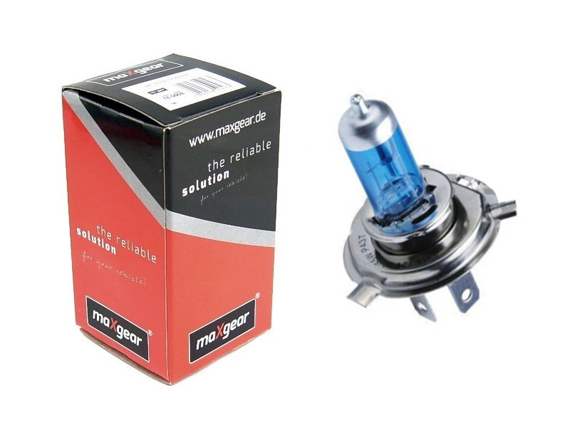 

Żarówka H4 60/55W 12V niebieska jasna blue P43T-38