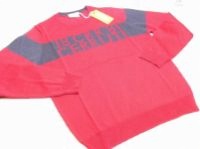 CERRUTI sweter męski CZERWONO-SZARY size M Rodzaj wkładane przez głowę