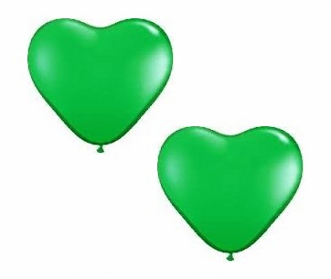 

Balon Serce Zielony Balony Serca Ślub 2 Szt Zieleń