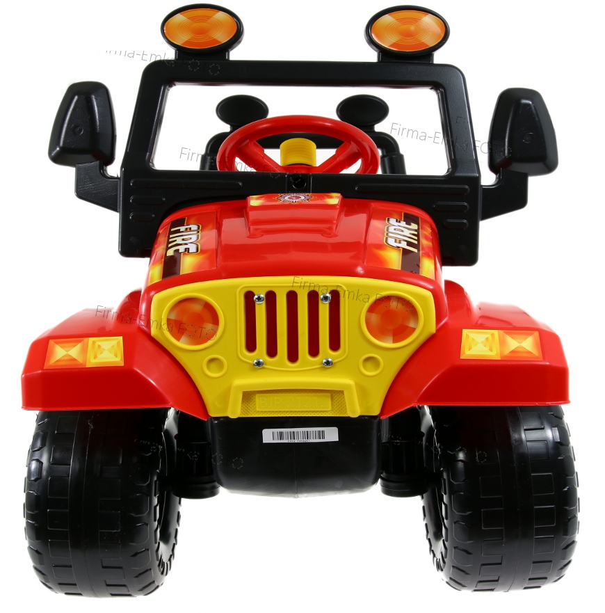 POLSKI POJAZD Autko JEEP NA PEDAŁY + PRZYCZEPA Kolor wielokolorowy