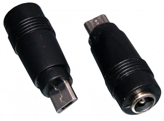 

Adapter DC gniazdo 2,1/5,5 wtyk micro Usb (3531)