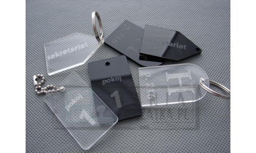 Brelok do kluczy zawieszka z grawerem 50x30mm Liczba sztuk w ofercie 1 szt.