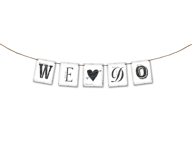 

Baner Weselny napis We Do grl23
