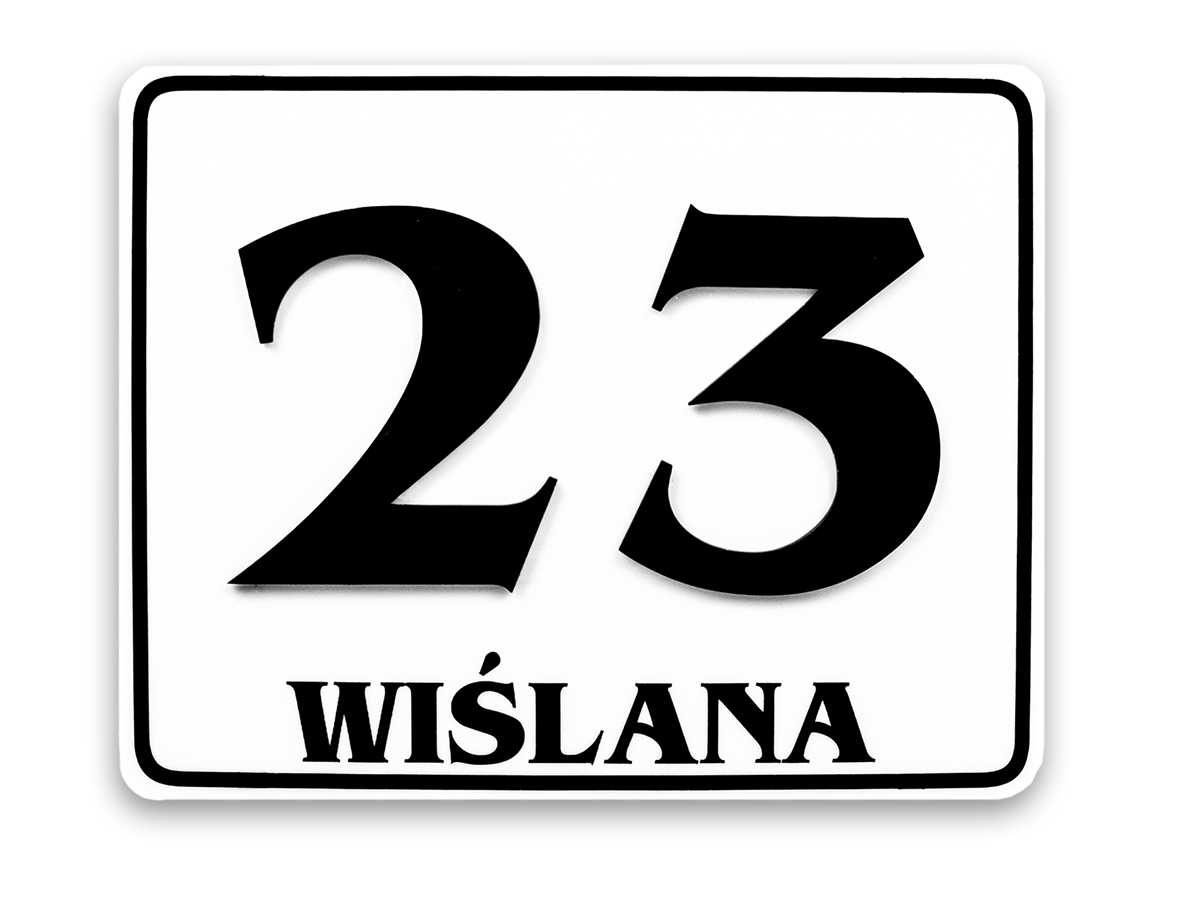TABLICZKA ADRESOWA TABLICA NUMER NUMERY DOM 40x30