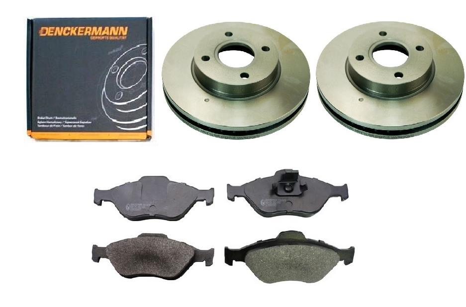 Kotouče Ford Ka Fiesta Puma Fusion Mazda 2 Přední 258 mm Sada