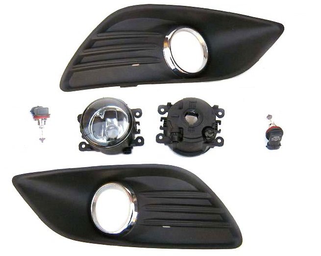 6012296E,320527-3,320527-4 - ГАЛОГЕНИ + РЕШІТКИ FORD FOCUS 2008-2010