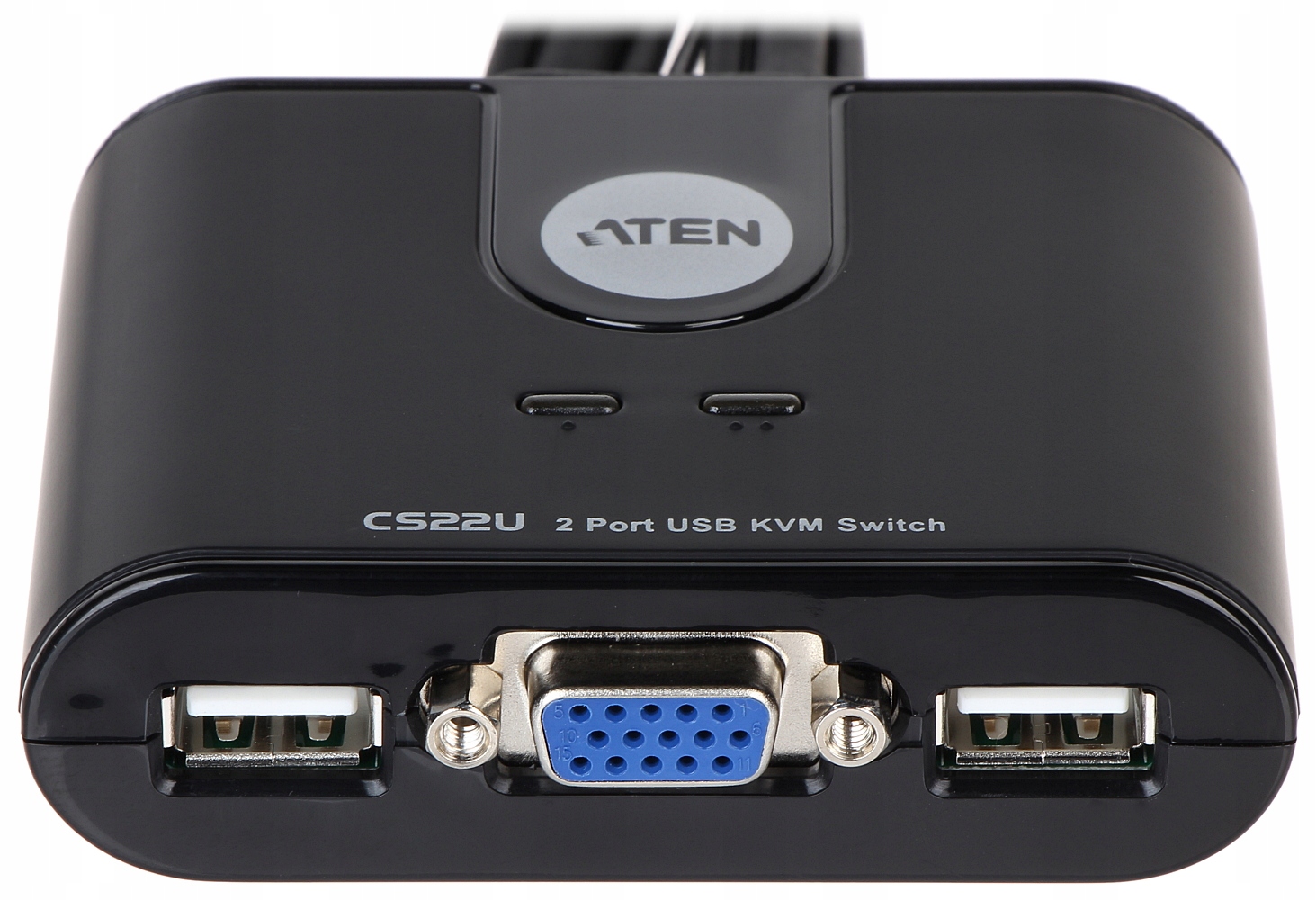 Przełącznik KVM 2x VGA + USB CS-22U ABCV Liczba komputerów 2