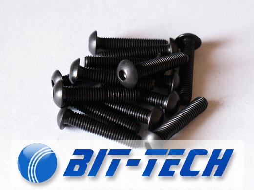 Śruba kulista czarna M5x16 gniazdo imbus 10szt. Marka BIT-TECH