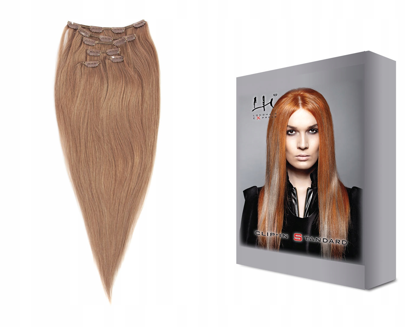 18 50-55 cm 6dílná sada přírodních vlasů