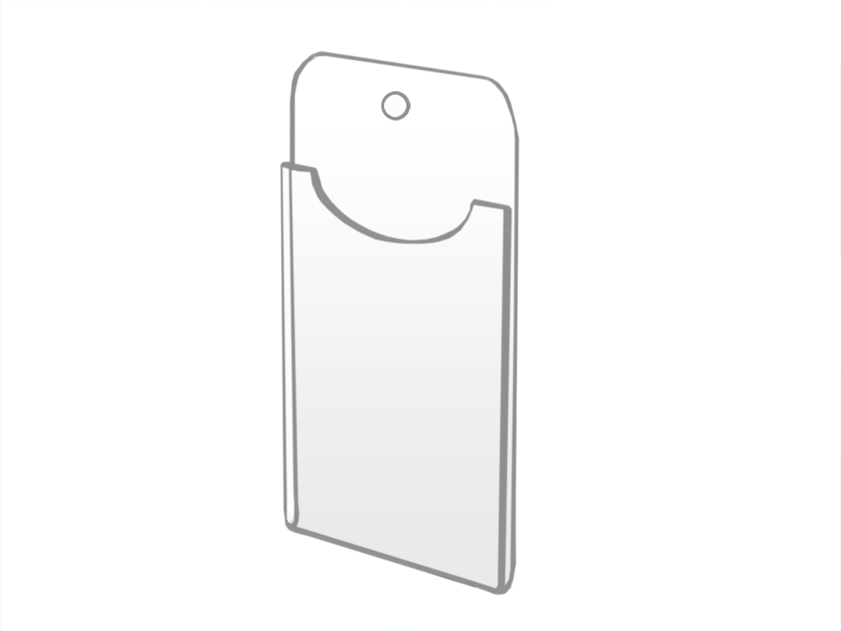 ZAWIESZKA CENÓWKA WISZĄCA NA HAK 5x7cm z PLEXI