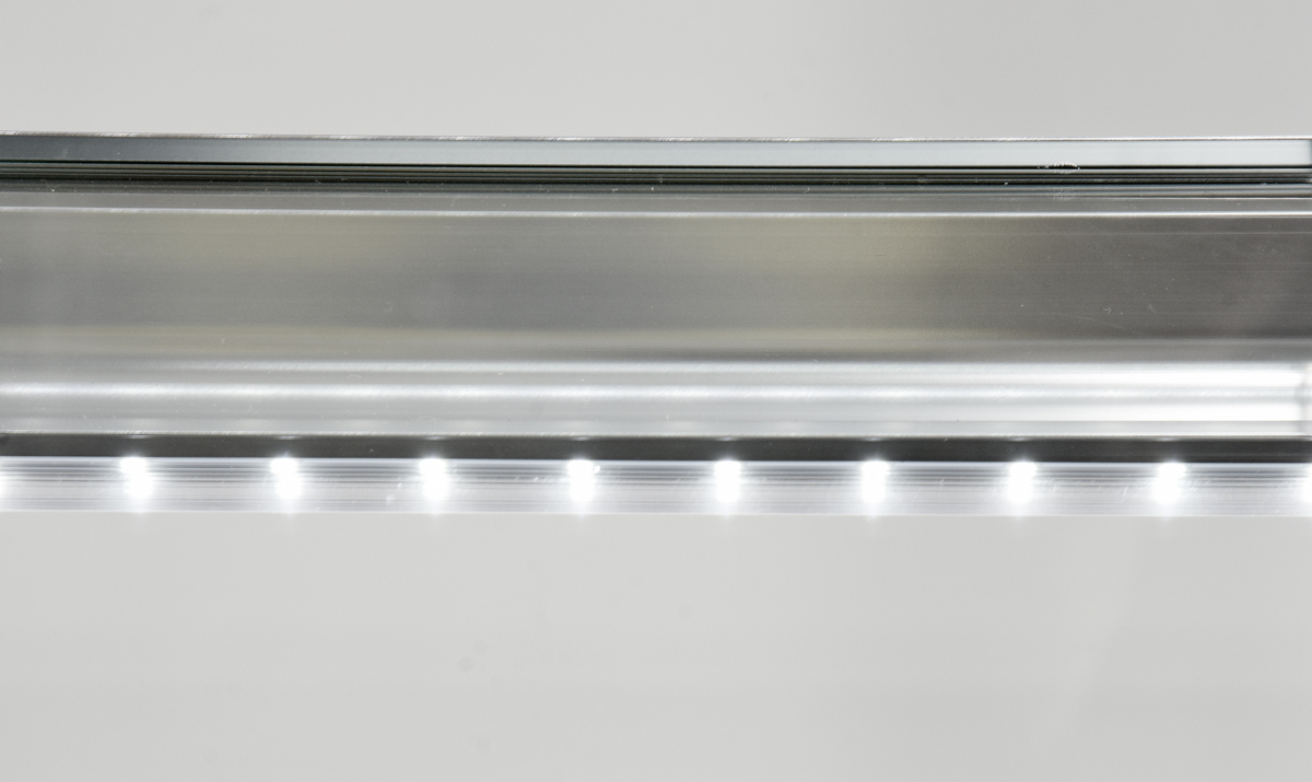 WITRYNA SZAFA CHŁODNICZA CHŁODZIARKA 300L LED KOŁA Szerokość półki 65 cm