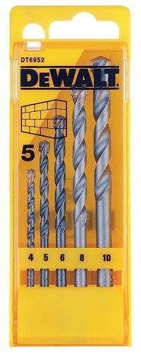 

Zestaw 5 wierteł do betonu DeWalt DT6952