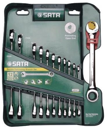 

Sata Zestaw 12 kluczy z Podwójną Grzechotką 09066
