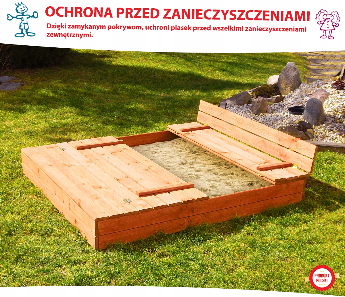 PIASKOWNICA Z ŁAWECZKAMI DLA DZIECI HUŚTAWKA PIŁKA Bohater brak