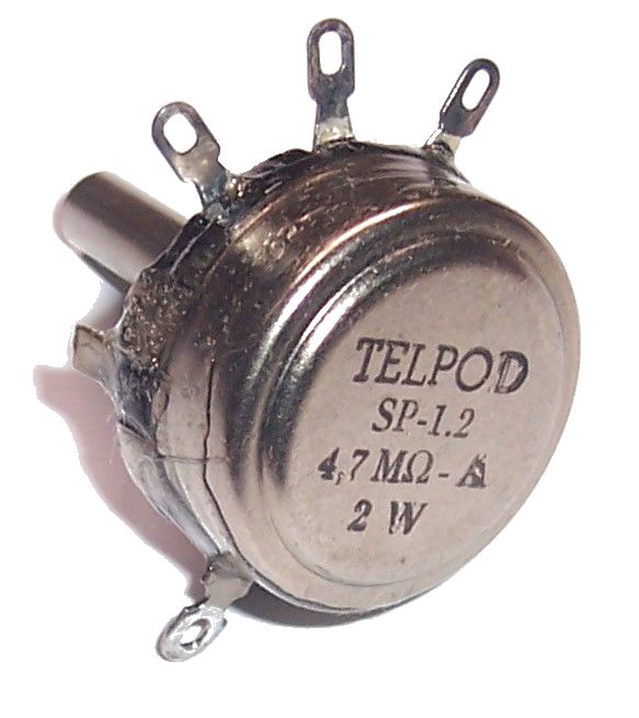 

Potencjometr Telpod SP-1.2 _ 4,7M A 2W oś 25mm