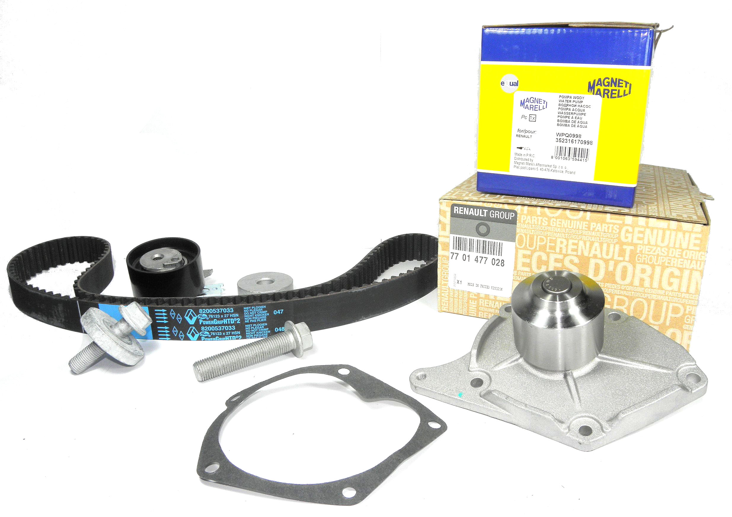 Renault OE 7701477028 комплект РЕМЕНЯ rozrzadu