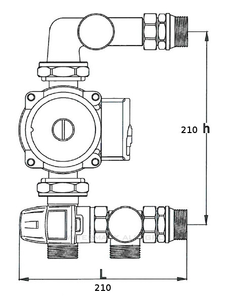 Rozdzielacz 10 + grupa pompowa omnigena + euroconu Marka Wodan