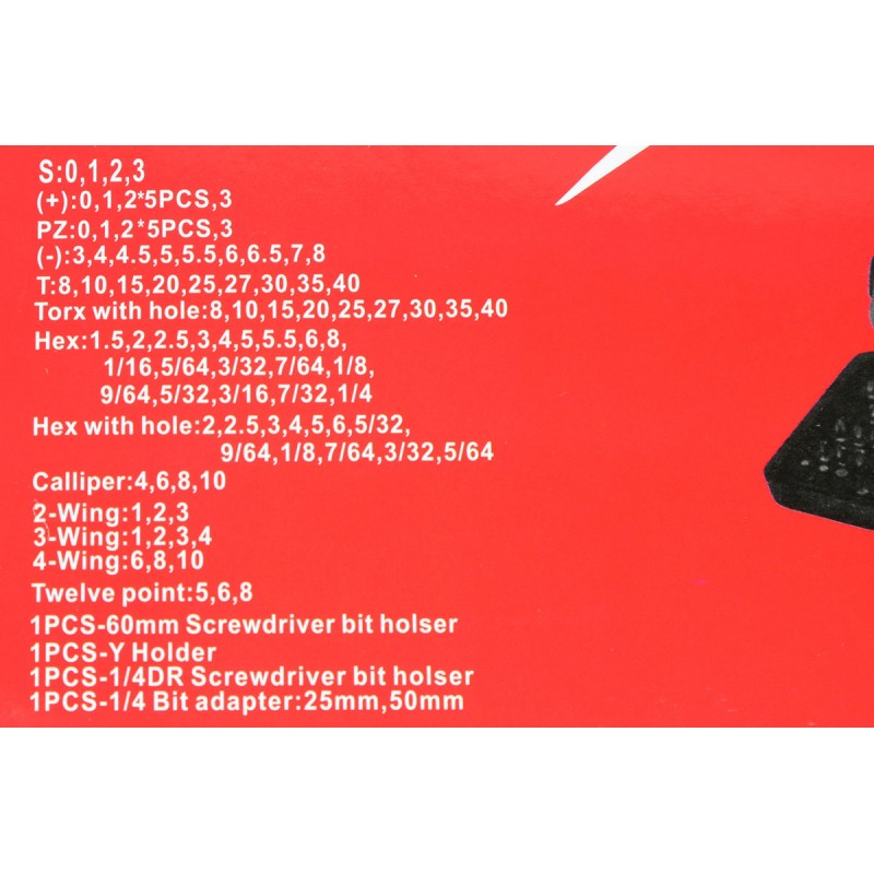 Komplet zestaw bitów - 100 elementów Długość bitu inna długość