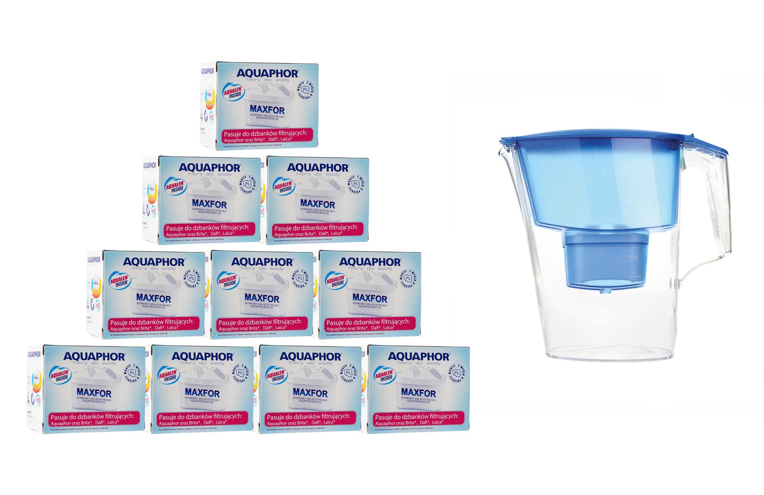 

Wkład Aquaphor Maxfor 10SZT Dzbanek Filtrujacy