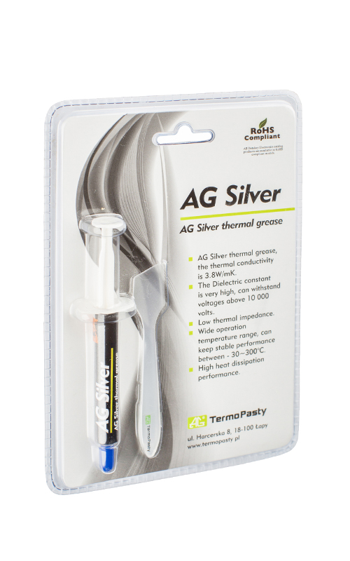 

Ag Silver pasta termoprzewodząca 1g >3.8W/mk 1g