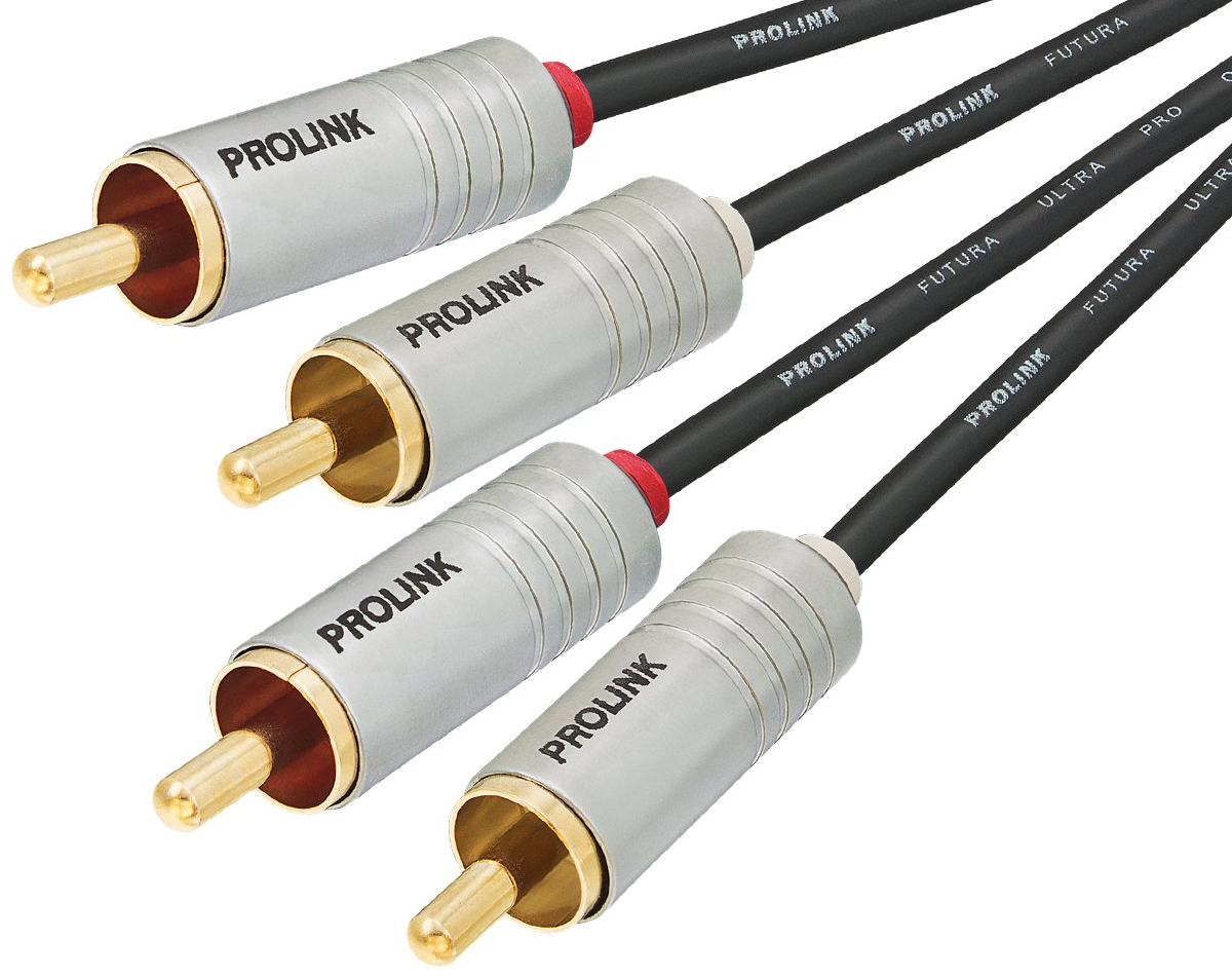

Kabel Przewód 2 Rca Cinch Prolink Futura Slim 3m