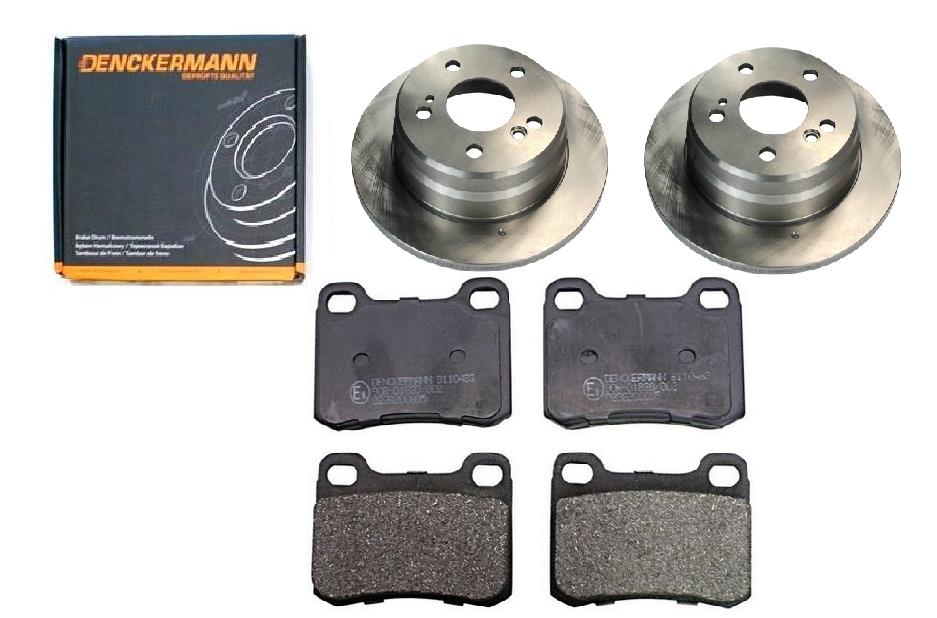 Kotouče Mercedes 190 W201 W124 Sedan Zadní 258 mm Sada.