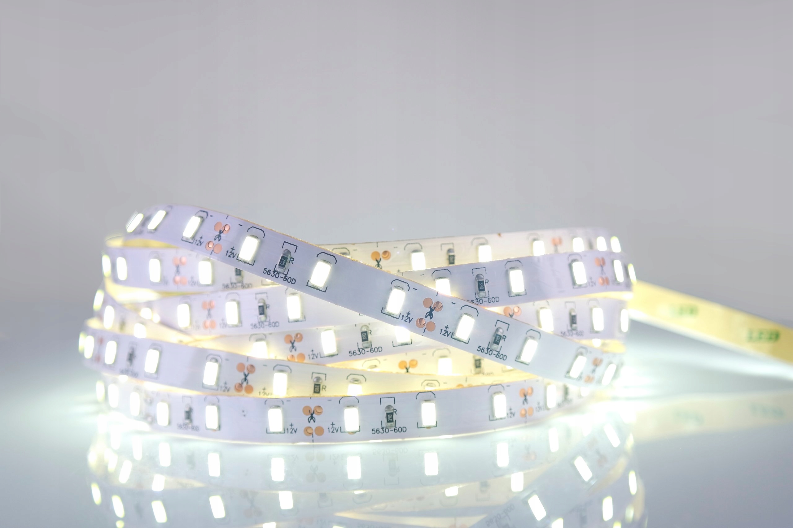 Taśma LED 5630 300LED do plafonu NATURALNA 1m Kolor biały