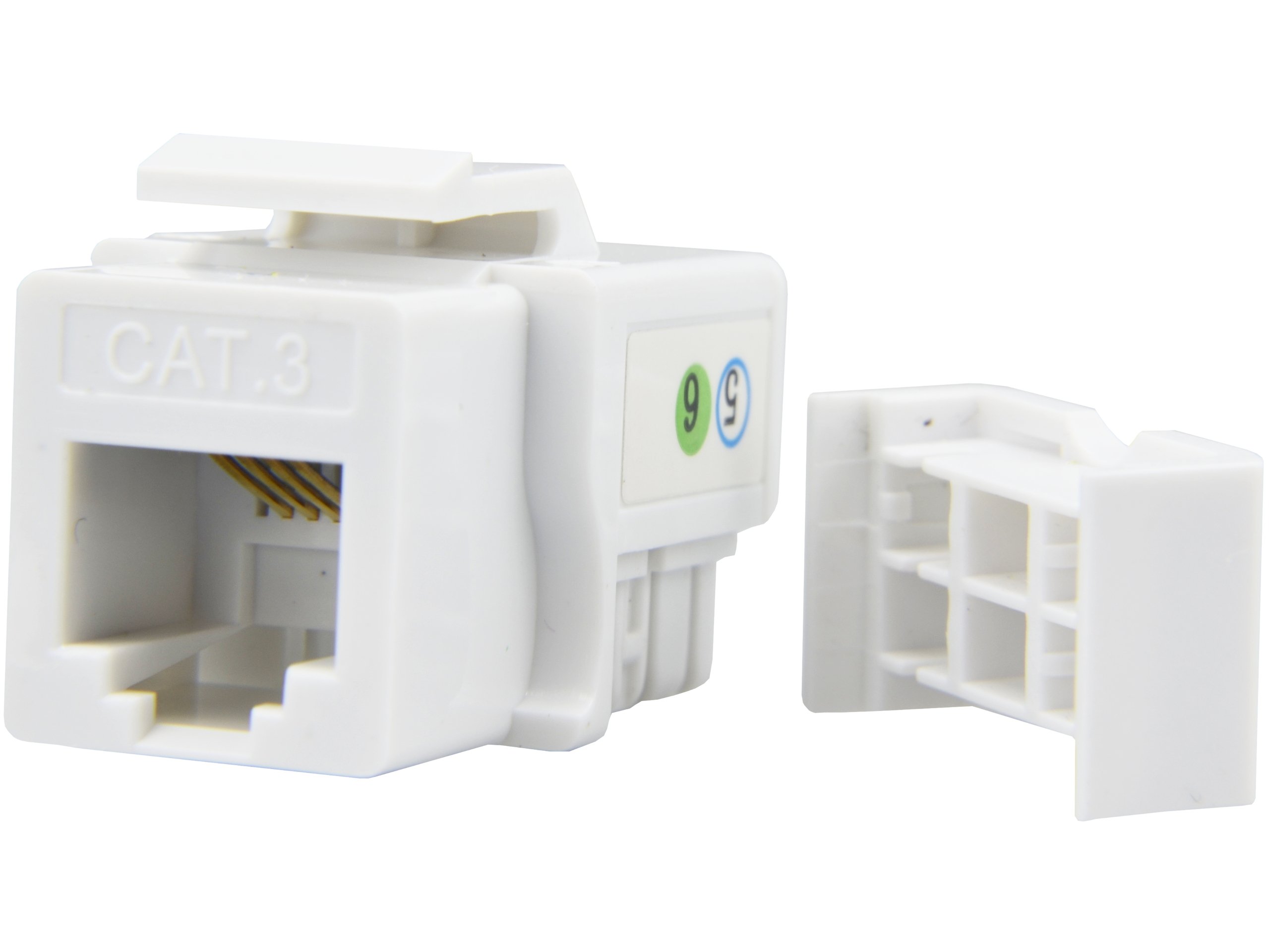 

Mediabox 45x45 Keystone RJ11 6p4c kat.3 Neku