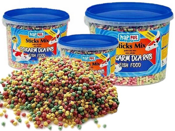 

Pływający Pokarm Dla Ryb MIX Granulat Oryginał 10L