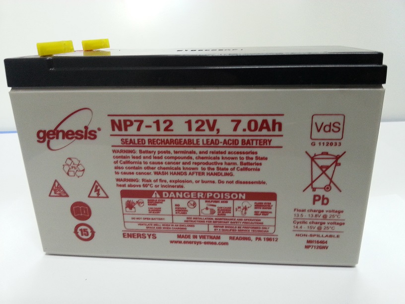 Akumulator 7Ah 12V NP7-12 Genesis UPS ALARM AGM VdS