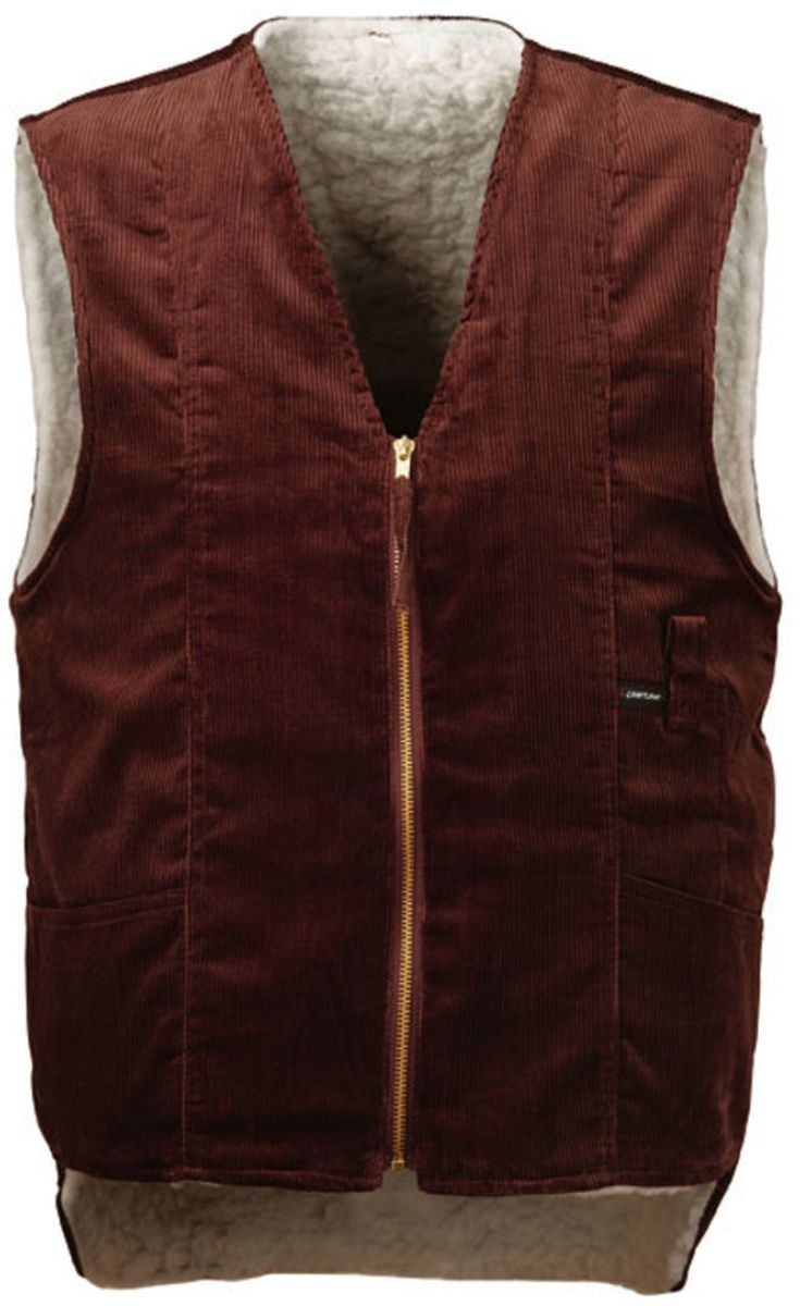 

Kamizelka Sztruksowa Futerko Ocieplacz L Brąz