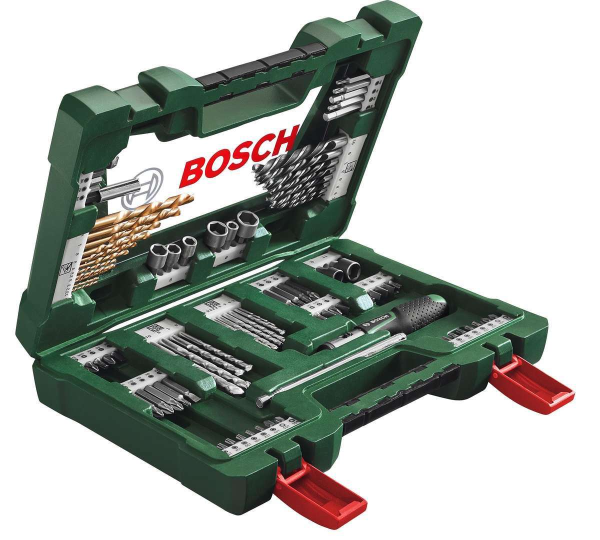 

Bosch zestaw osprzęt wiertła bity klucze V-line 91