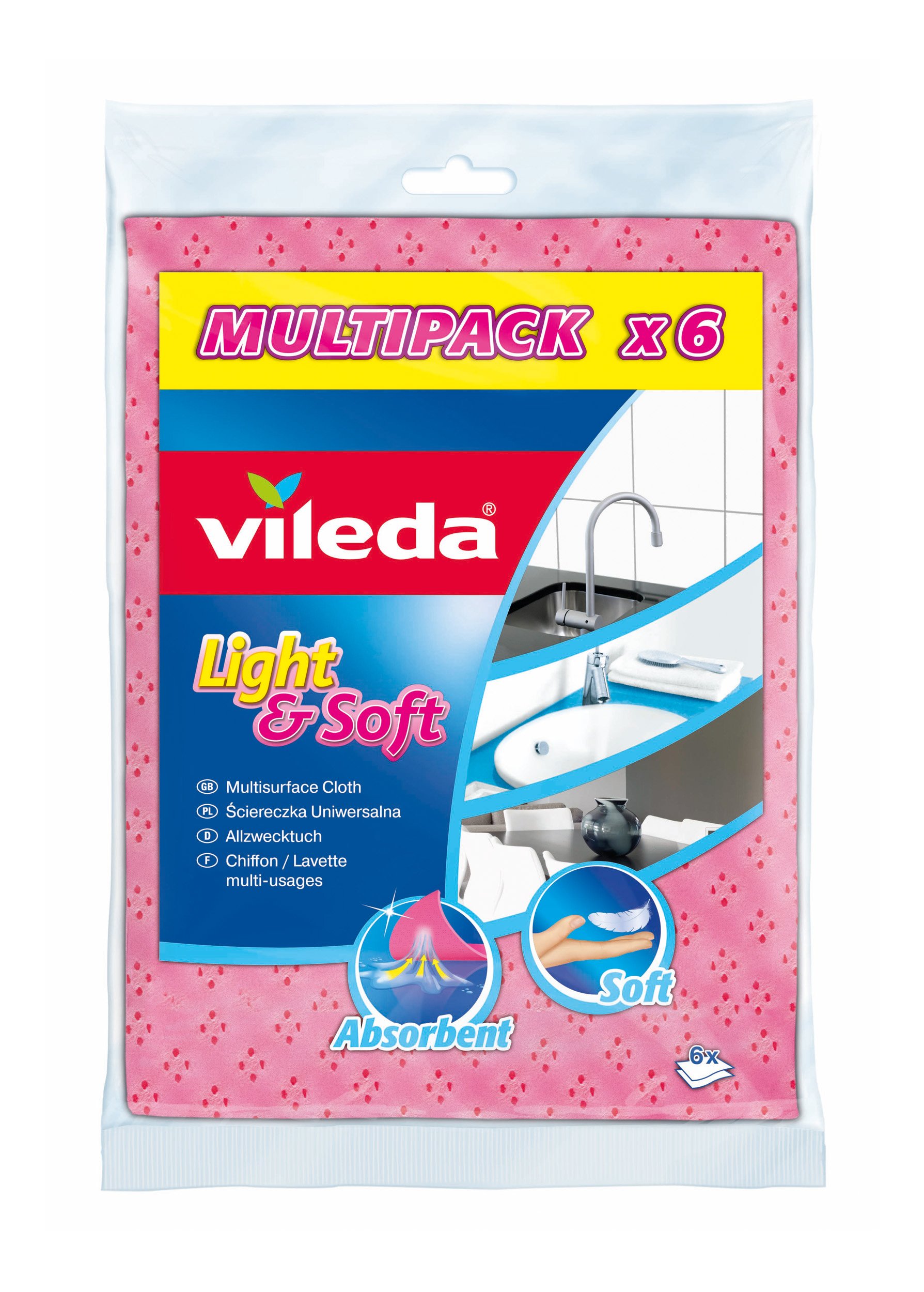 

Ściereczka Vileda Light Soft Ścierka uniw. 6 sztuk