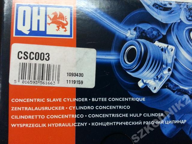 Lozysko hydrauliczne sprzegla OPEL Quinton Hazell Part number CSC003
