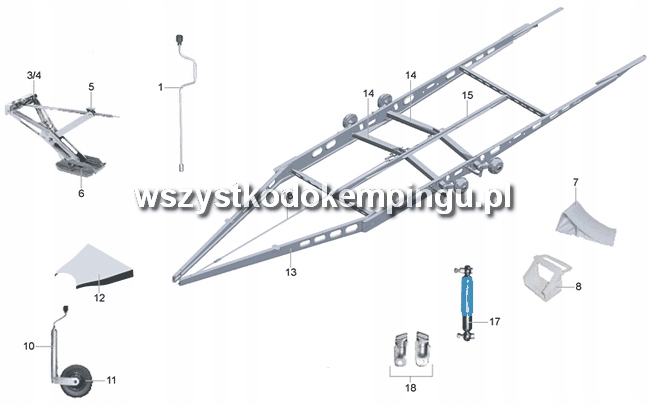 PODPORA STABILIZUJACA DO PRZYCZEPY FENDT HOBBY Producent czesci Fendt