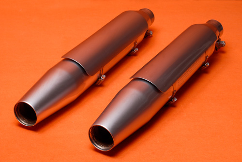 HARLEY SOFTAIL FAT BOY ВЫХЛОП СЕРЕБРЯНЫЙ МАТ ГЛУШИТЕЛИ