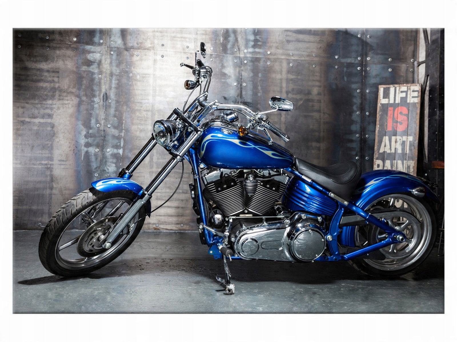 

Obraz Chromowany motocykl 60x40 Motoryzacja salon